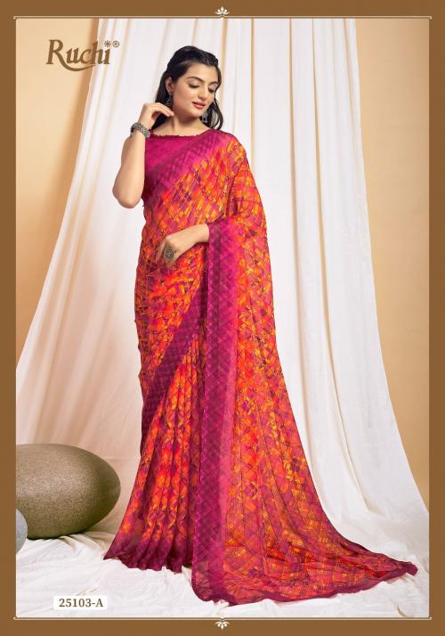 Ruchi Saree Star Chiffon 25103-A Price - 617