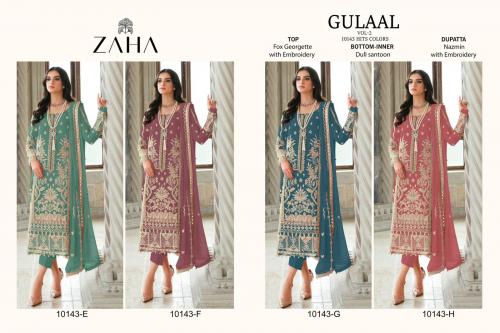 ZAHA GULAAL 10143-E TO 10143-H Price - 5796