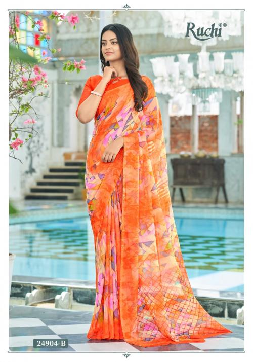 Ruchi Saree Star Chiffon 122nd Edition 24904-B Price - 617