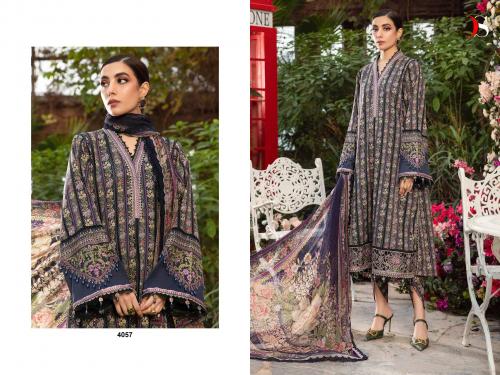 DEEPSY SUITS MARIA B M PRINTS - 24 4057 Price - Chiffon Dup - 720, Cotton Dup - 770