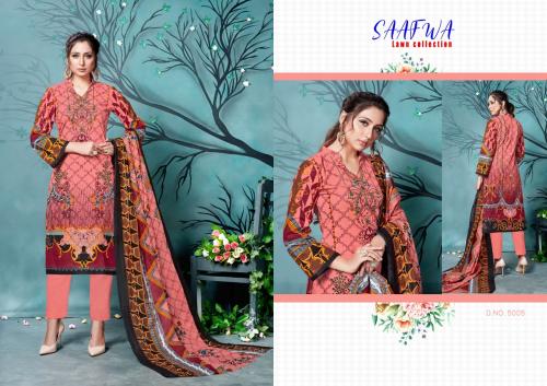 Madhav Fashion Saafwa Lawn Collection 5005 Price - 420