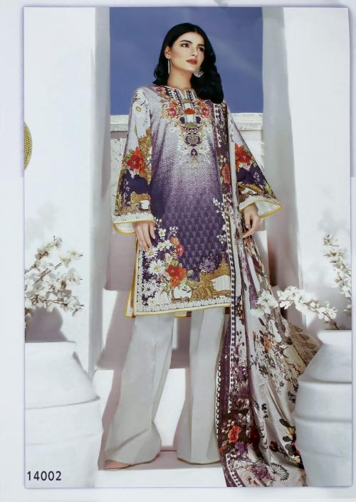 Apana Cotton Suit Aaliya Karachi Cotton 14002 Price - 449