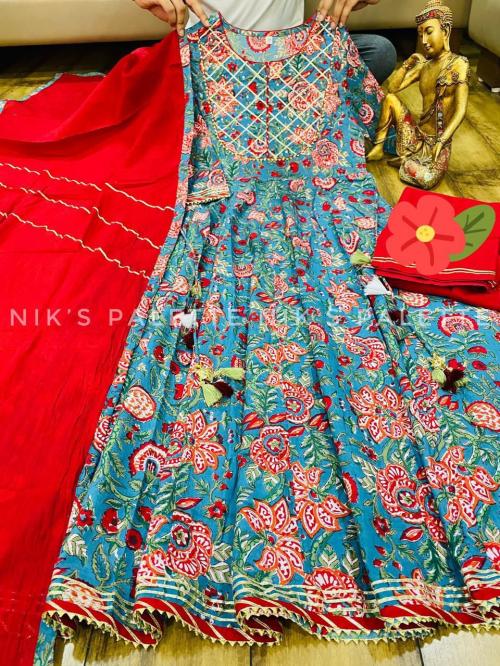 Bollywood Designer Gown With Dupatta	 Price - 1150