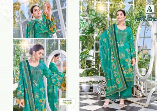 Alok Suit Shobia Nazir Lawn Collection 1236-007 Price - 849