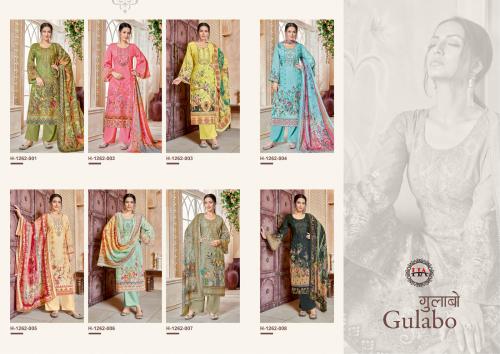 HARSHIT FASHION GULABO H-1262-001 TO H-1262-008 Price - 5000