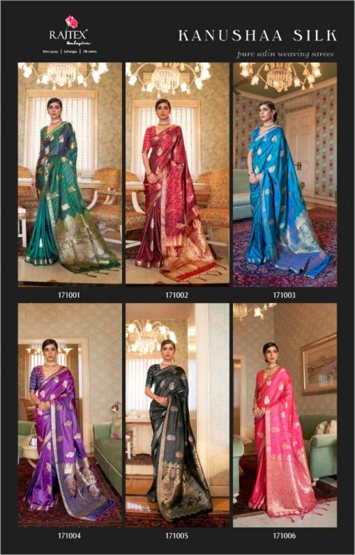 Rajtex Saree Kanushaa Silk 171001-171006 Price - 9360