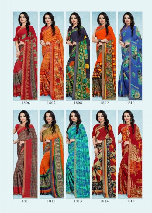Kodas Sitka Saree Dilnashree Pattron 1806-1815 Price - 4584