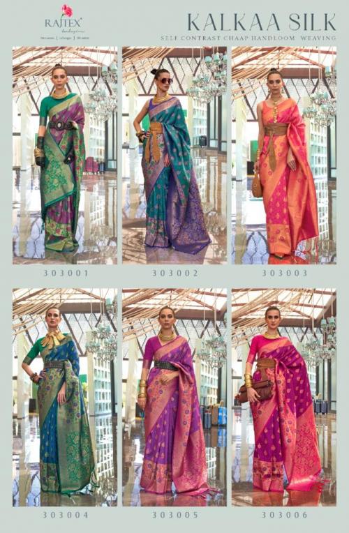 Rajtex Fabrics Kalkaa Silk 303001-303006 Price - 10950