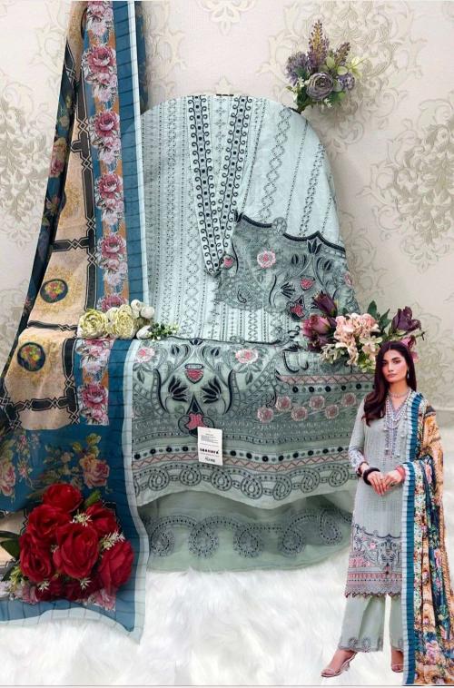 Shanaya Fashion Rose Adan Libas Lawn Collection A-24 Price - 1279
