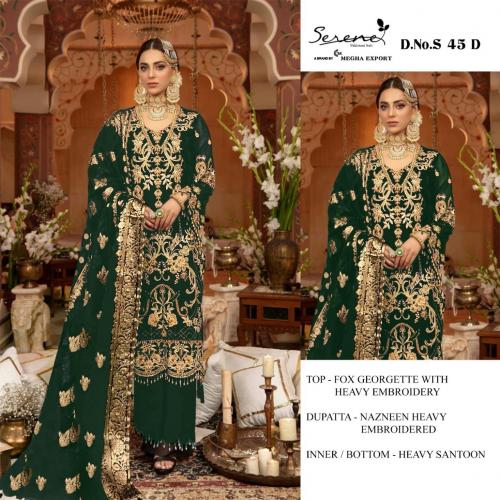 Serene Pakistani Suit S-45-D Price - 1300