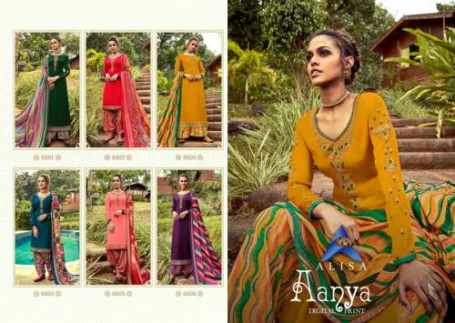 Alisa Aanya Digital Print 6601-6606 Price - 7200