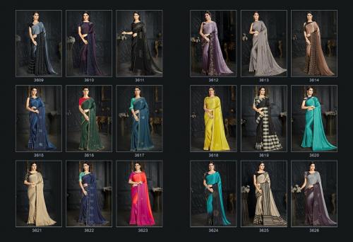 Vishal Saree D'amore Collection 3609-3626 Price - 43920