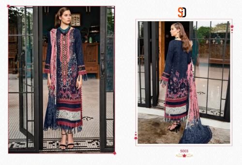 SHARADDHA DESIGNER BLISS VOL-05 5003 Price - CHIFFON DUP - 625, COTTON DUP - 675