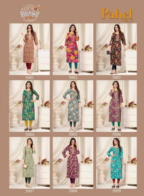 Radhika Lifestyle Pahel 5001-5009 Price - 3510