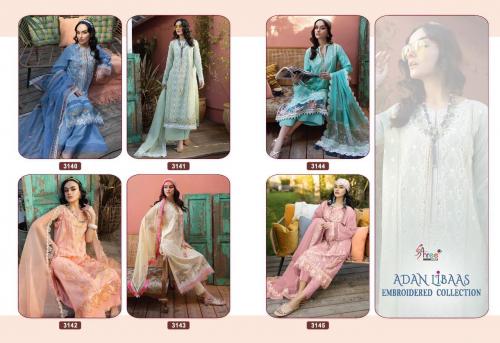 Shree Fab Adan Libaas Embroidered Collection 3140-3145 Price - 6294