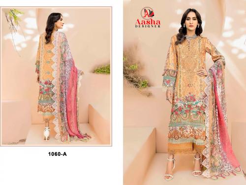 AASHA DESIGNER NEEDLE WONDER VOL-5 1060-A Price - Chiffon Dup - 575, Cotton Dup - 625