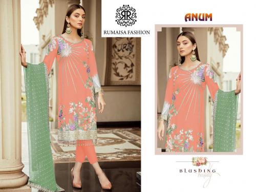 Rumaisa Fashion Anum 103 Peach Salwar Suits