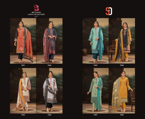 SHARADDHA DESIGNER BIN SAEED VOL-7 7001 TO 7008 Price - 7000