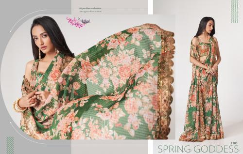 Zeel Clothing Floral Saree 1105 Price - 1700