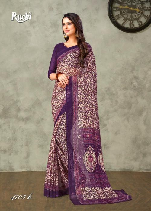 Ruchi Saree Super Kesar Chiffon 4705 B Price - 460