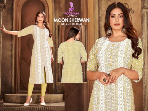 Poonam Designer Moon Sherwani 1007 Price - 405