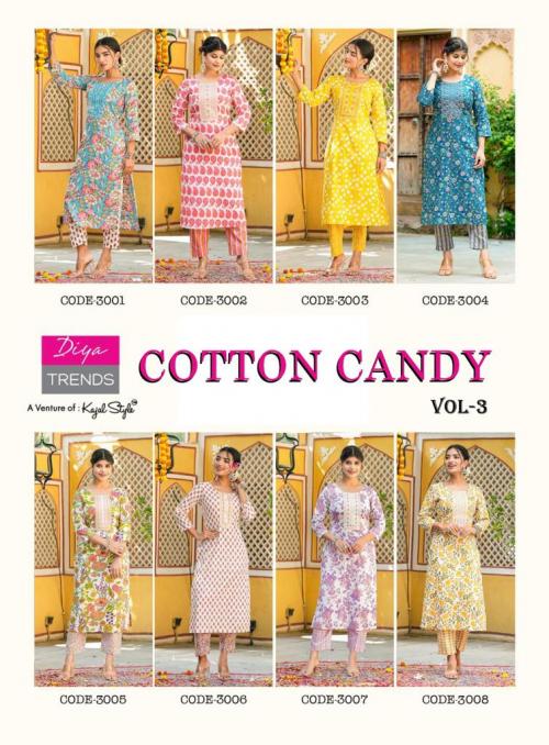 Diya Trends Cotton Candy 3001-3008 Price - 3720
