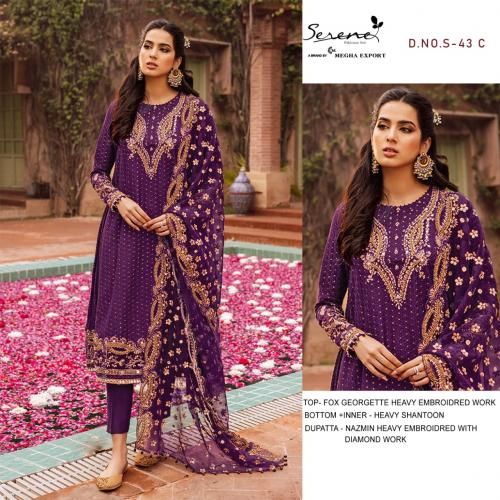 Serene Pakistani Suit S-43-C Price - 1195