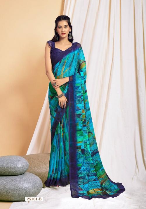 Ruchi Saree Star Chiffon 25101-B Price - 617
