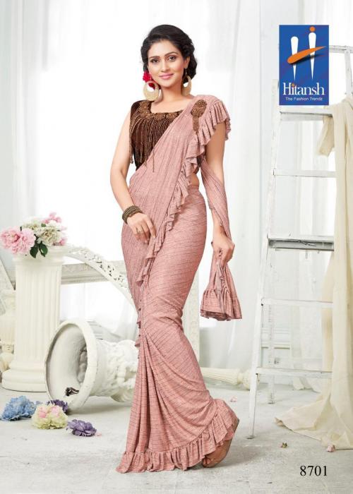 Hitansh Fashion Exclusive Stylish Imported Fabric Saree 8701